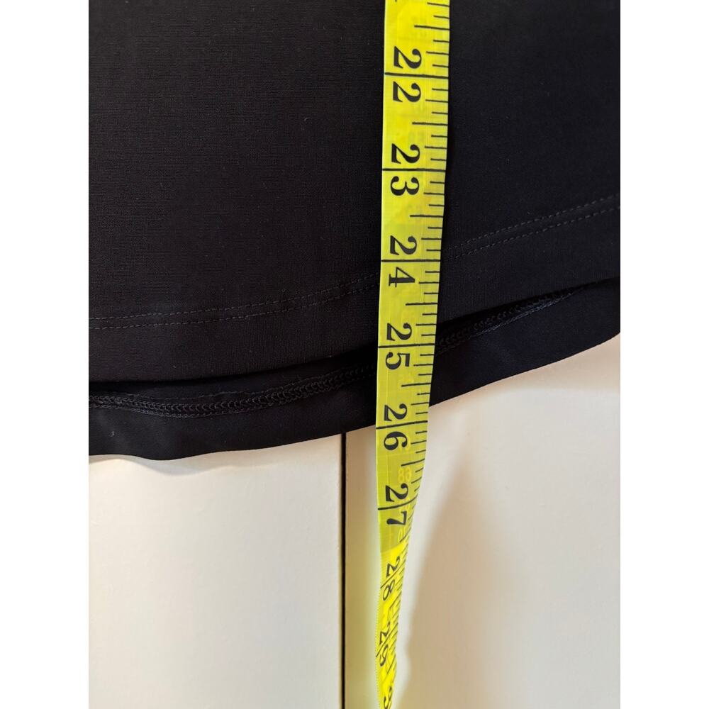 Chico's Women's Black Boat Neck Cap Sleeve Stretch Top Size 0 - Picture 5 of 7